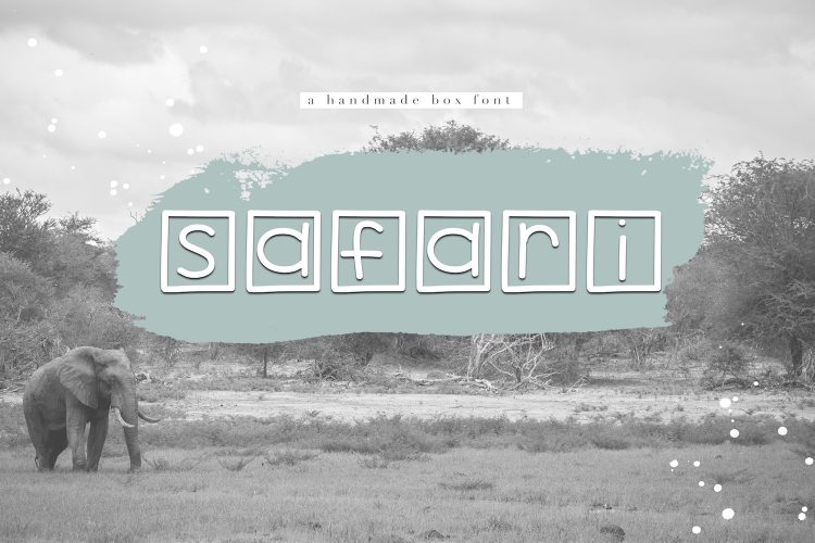 Safari - A Handwritten Box Font