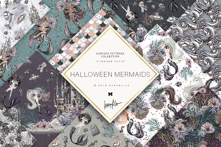 Halloween Mermaid Patterns