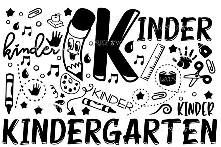 Kindergarten school FILE SVG,EPS,DXF,PNG,JPG