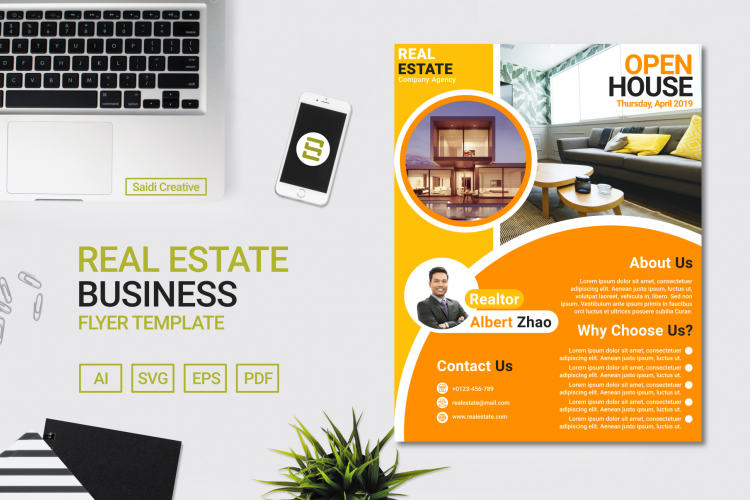 Real Estate Business Flyer Template Design | US Flyer Size