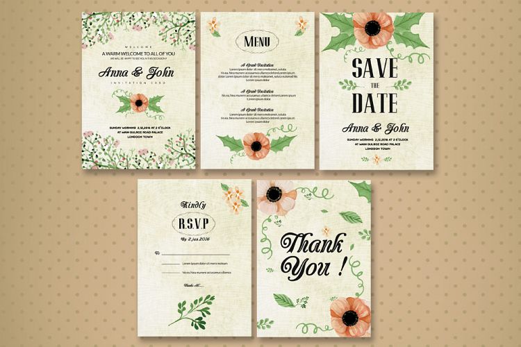 Wedding Invitation Cards Pack