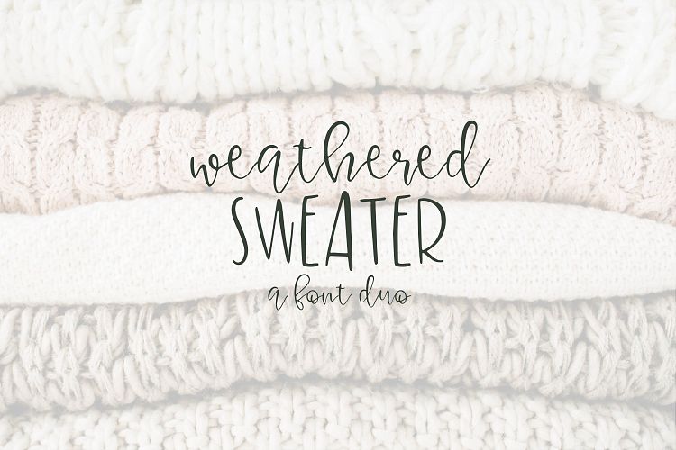 Weathered Sweater - A Font Duo