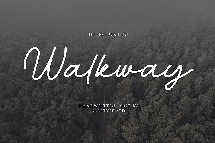 Walkway Font + Bonus Vector