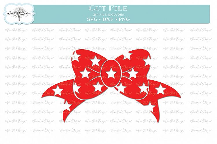 Patriotic Bow SVG DXF PNG