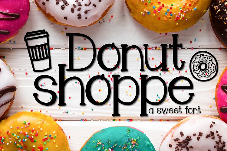 Donut Shoppe a Sweet Font