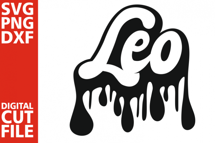 Download Leo svg,Dripping words svg, Zodiac sign, Horoscope vector