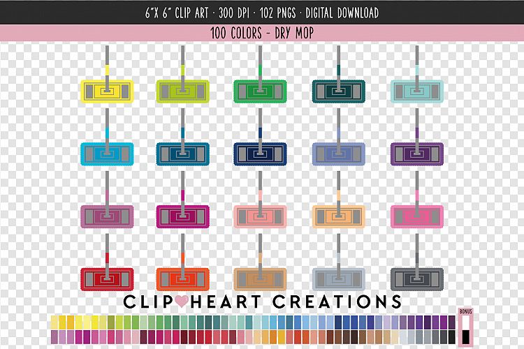 Dry Mop Clip Art - 100 Clip Art Graphics
