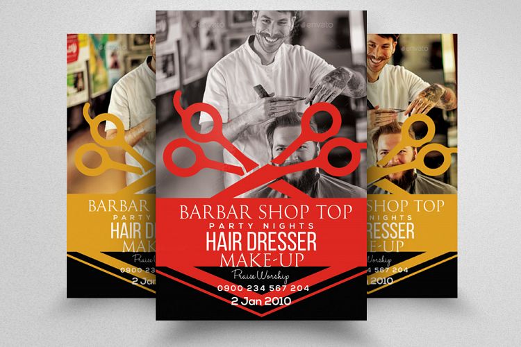 Barber Shop Flyer Template