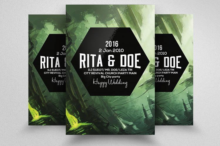 Wedding Invitation Flyer