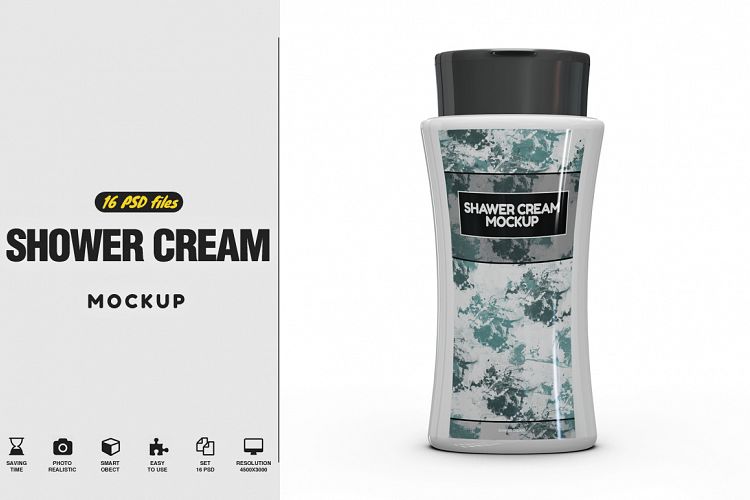 Shower  Cream Mockup