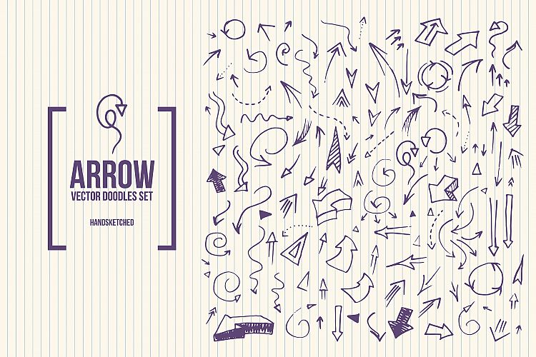 Doodle Arrows Vector Set