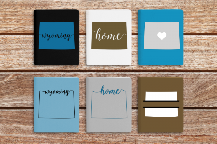 State of Wyoming SVG File Cutting Template