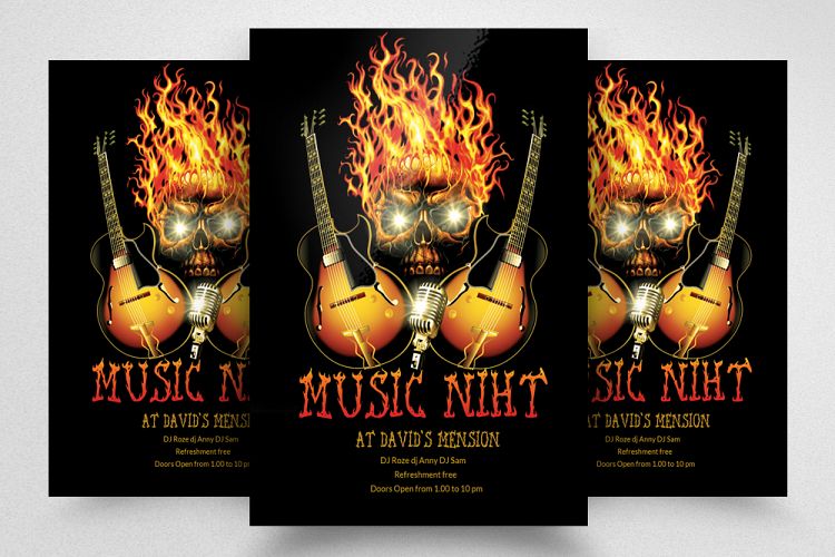 Horror Music Night Flyer