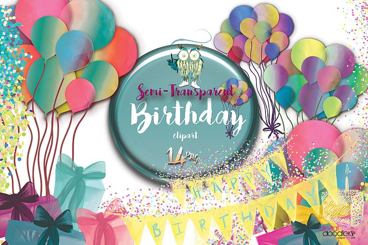 Semi-Transparent Birthday 