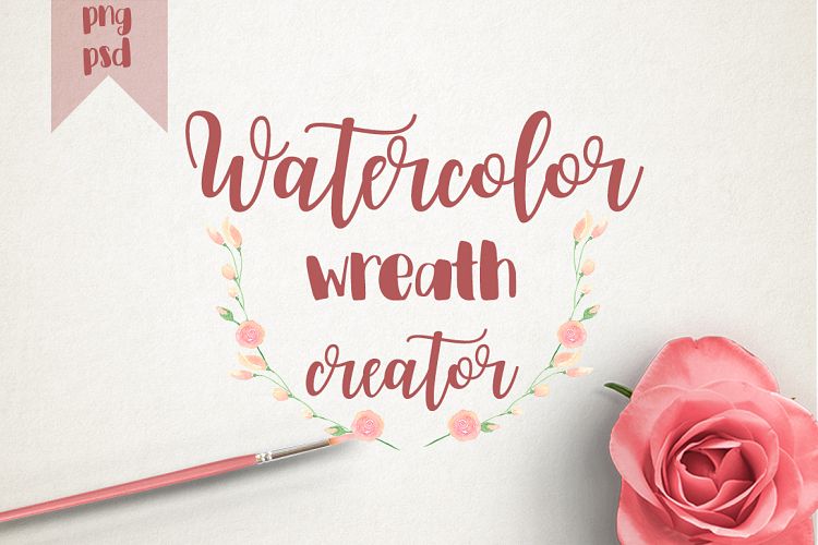 WATERCOLOR WREATH CREATOR example image 1