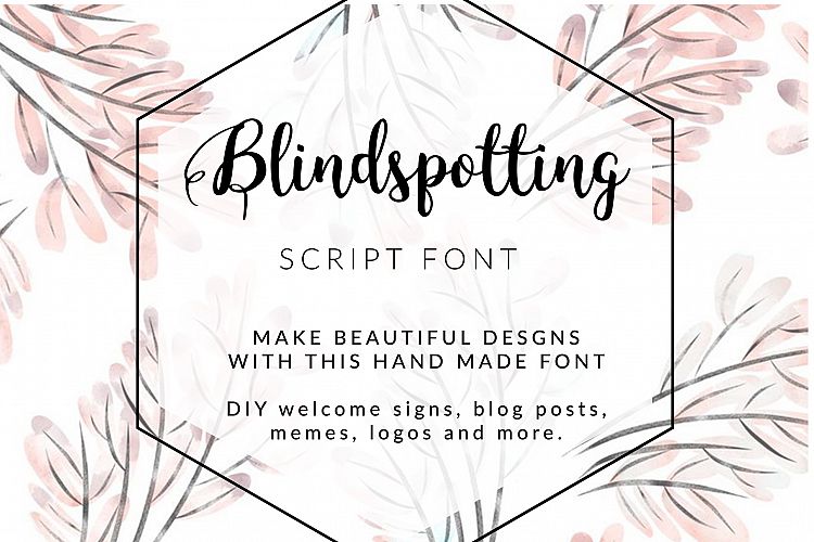 BLINDSPOTTING SCRIPT FONT