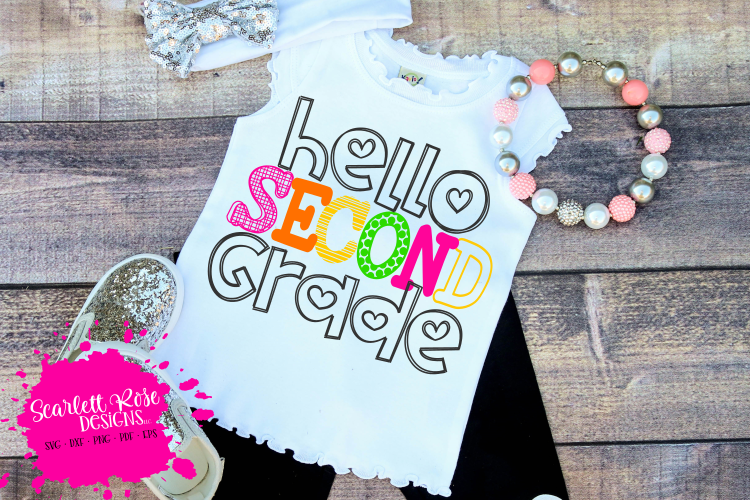 Hello Second Grade SVG