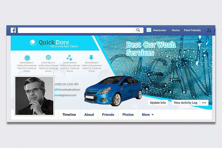 Car Wash Service Facebook Timeline