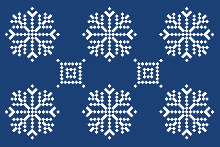 Christmas snowflake pattern