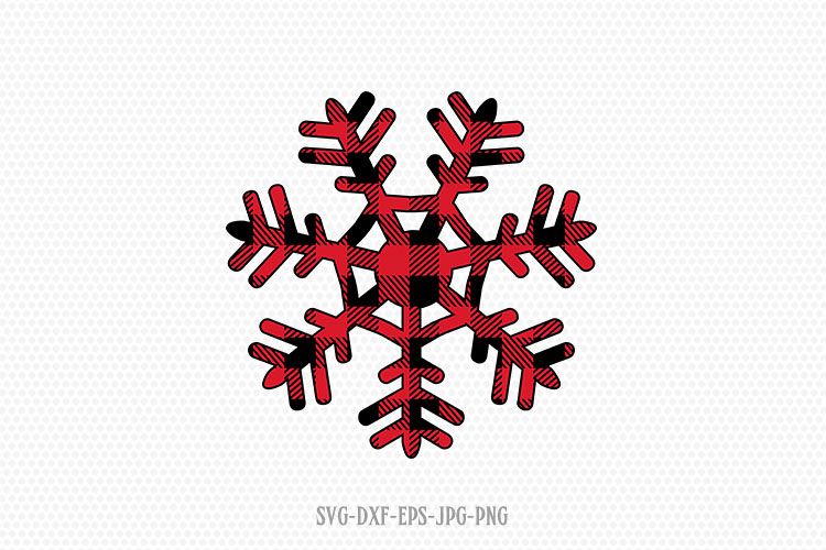 Christmas Snowflake svg, Plaid Snowflake svg, Christmas SVG