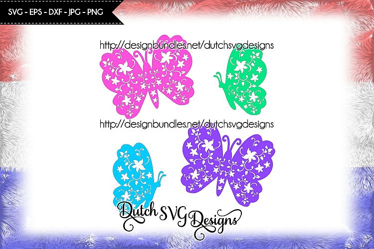 2 Butterfly cutting files / butterfly svg
