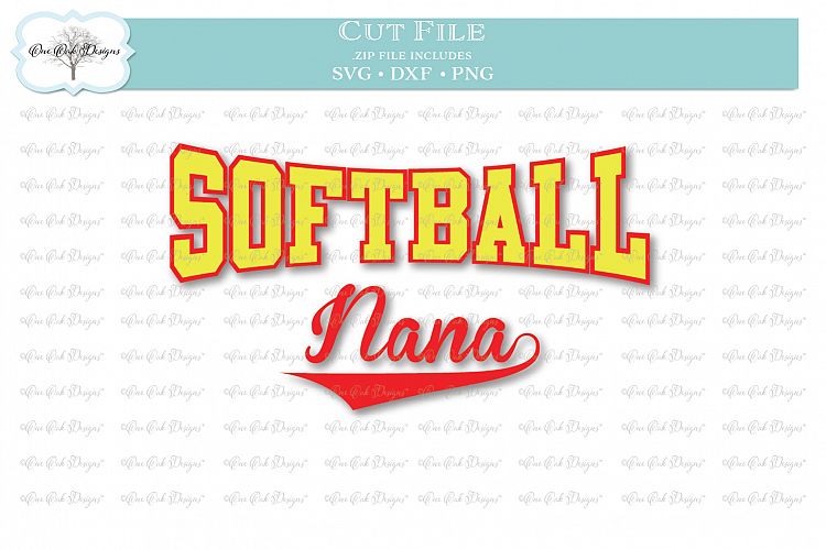 Softball Nana - SVG DXF PNG