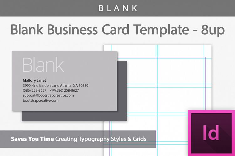 business card templates for indesign