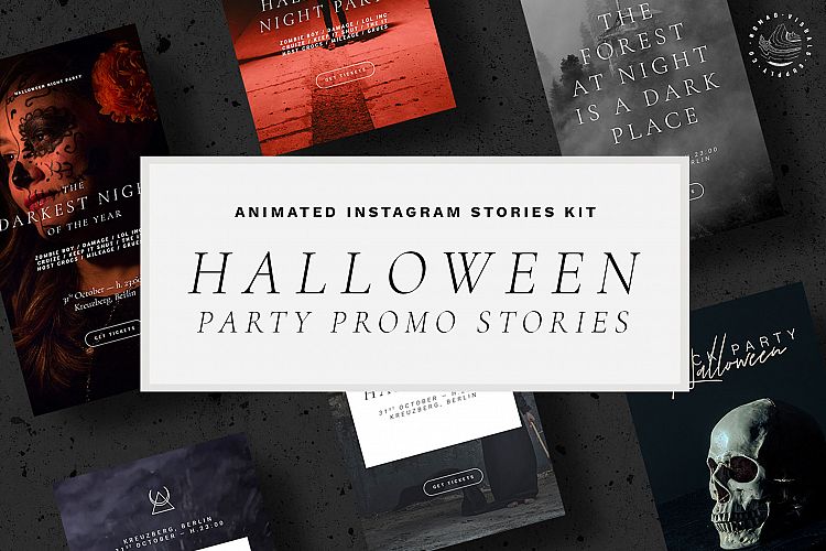 Halloween Animated Instagram Stories Templates - Event Promo
