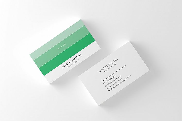 Beautiful Colours Modern Art Business Card
