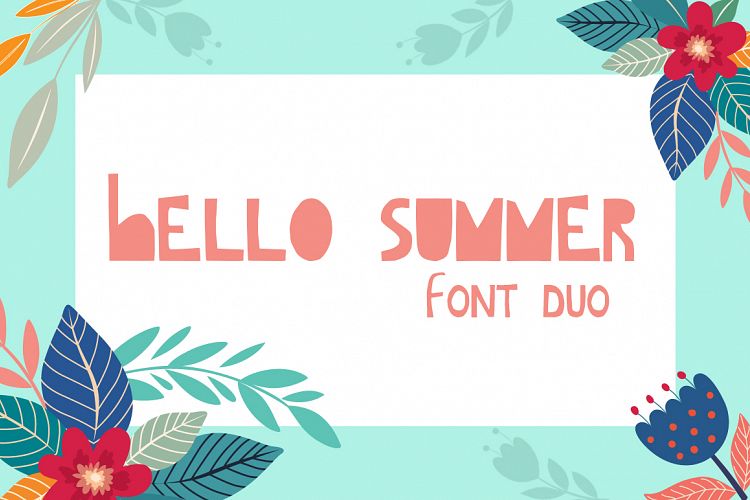 Hello Summer Cutout Font
