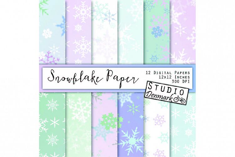 Snowflake Digital Paper Pack