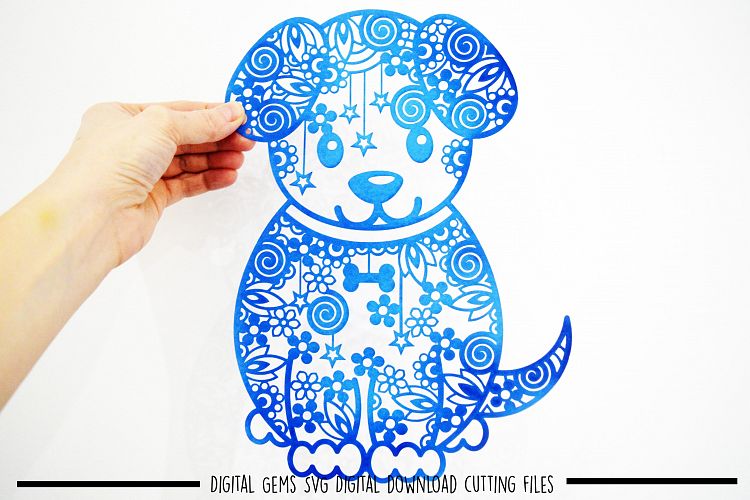 Dog paper cut SVG / DXF / EPS files