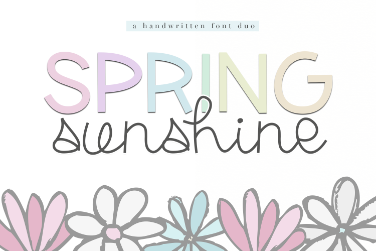 Spring Sunshine - A Serif & Script Font Duo