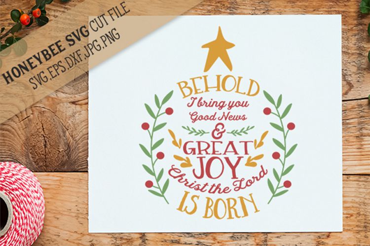 Behold Christ Is Born SVG Cut File