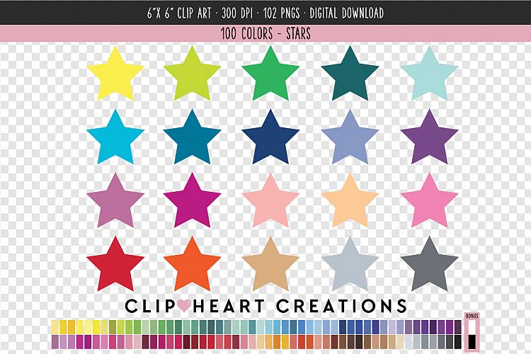 Star Clip Art - 100 Clip Art Graphics
