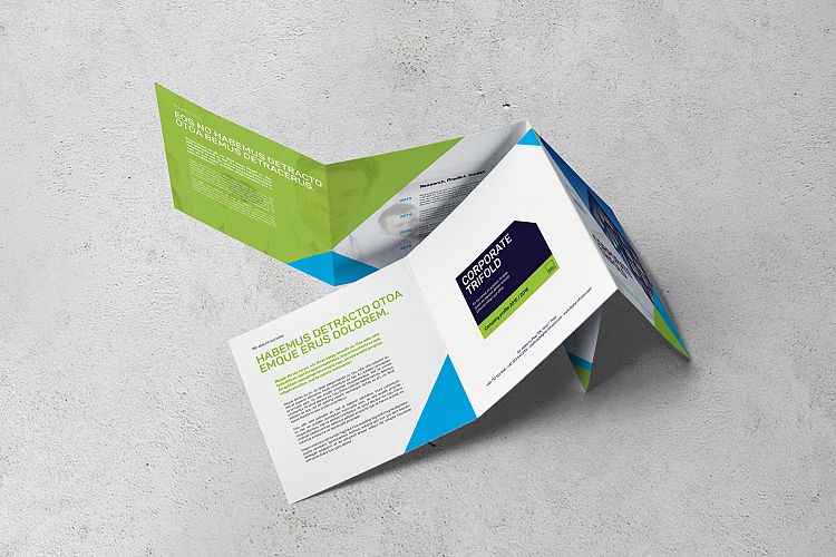 Corporate Square Trifold Brochure