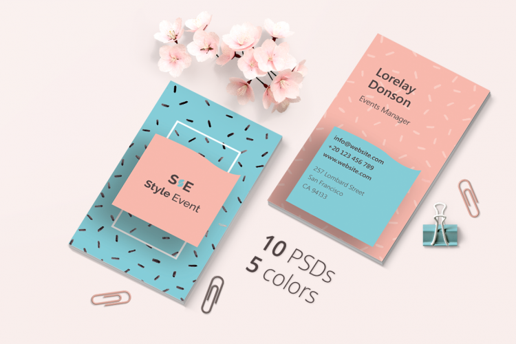Business Cards for Events Template