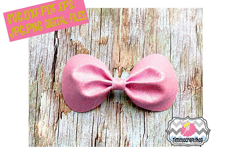 Pinch Center Round Corners Hair Bow Template