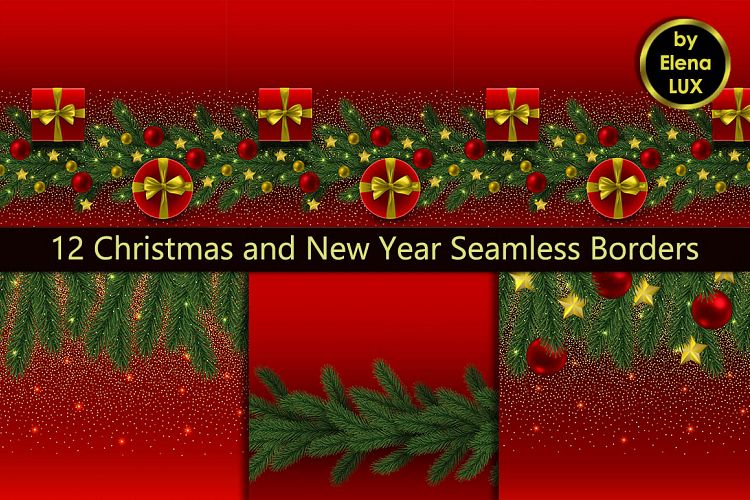 Winter Holiday Seamless Set