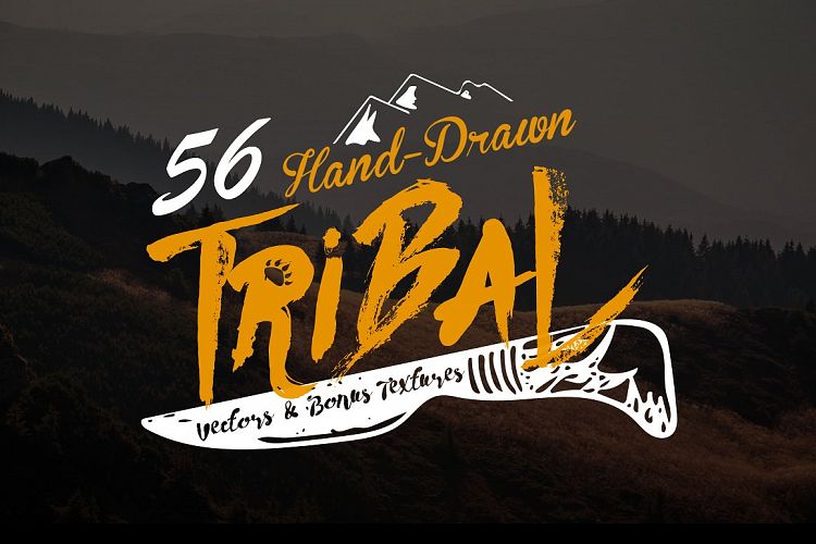 Hand-Drawn Tribal Vectors example image 1