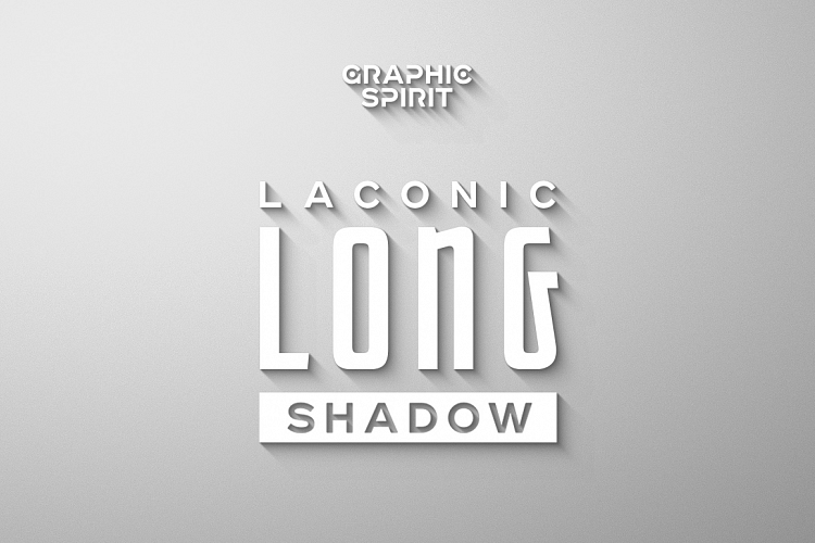 Laconic Long Shadow for Photoshop