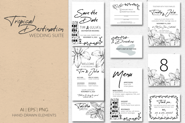 Tropical Destination Wedding Suite