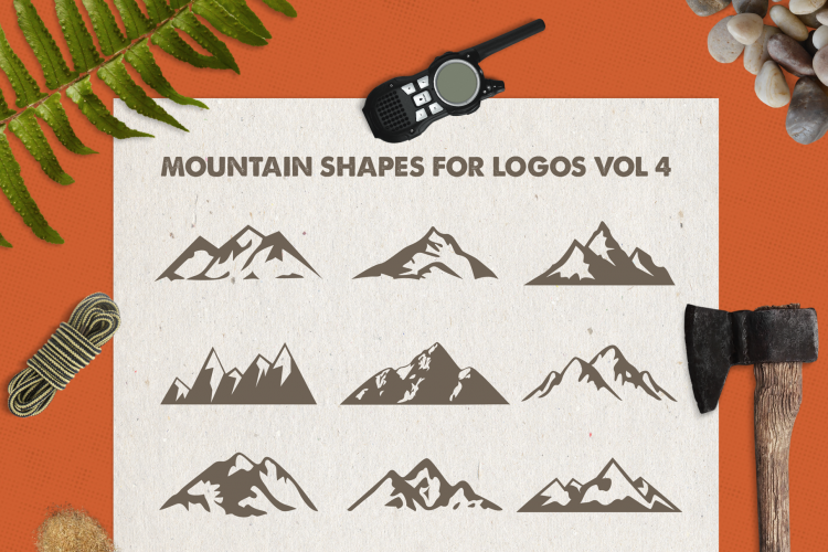 Mountain Shapes For Logos Vol 4