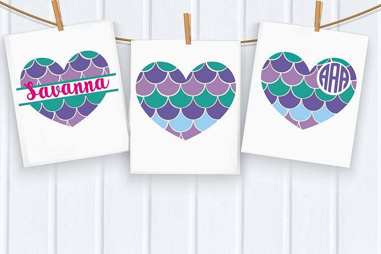 Mermaid heart, mermaid Life , Mermaid svg, monograms frames, mermaid party, mermaid shirt, Files for Cutting Machines, 