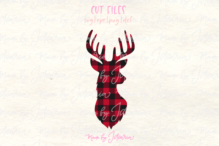 Plaid Deer Svg