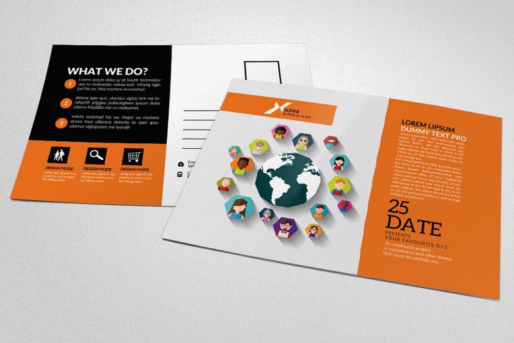 Global Network Business Postcard