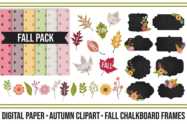 Fall Festive Digital Clipart Pack