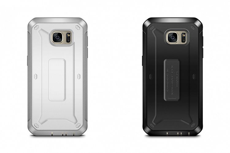 Galaxy S7 Edge Rugged Holster Case Mockup Back View example image 1