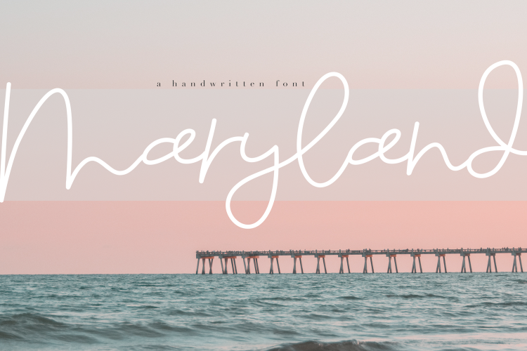 Maryland - A Fun Script Font