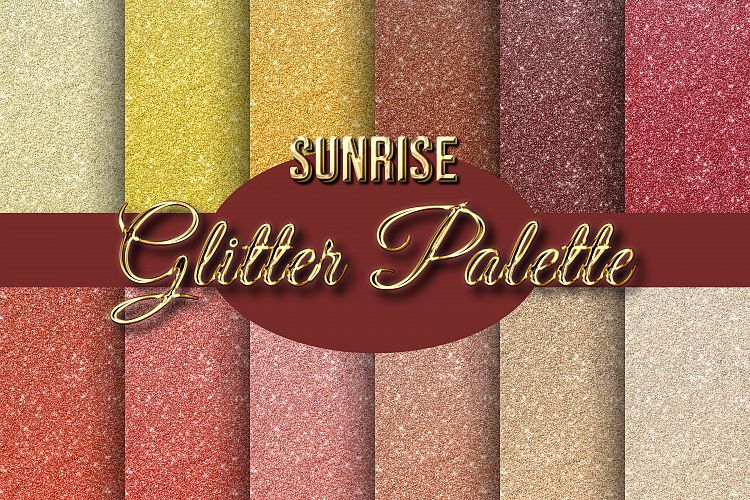 Sunrise Palette Glitter Backgrounds